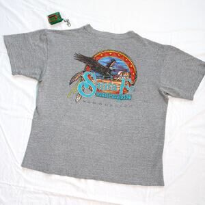 Vintage Harley Davidson Santa Fe Eagle Mesh Knit Pocket T-Shirt - XL